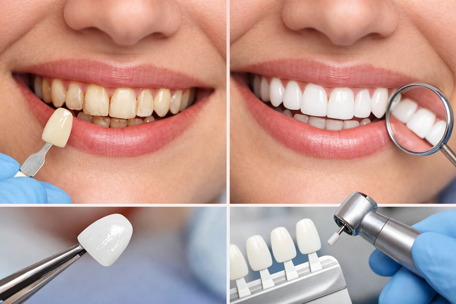 Before and after cosmetic dentistry