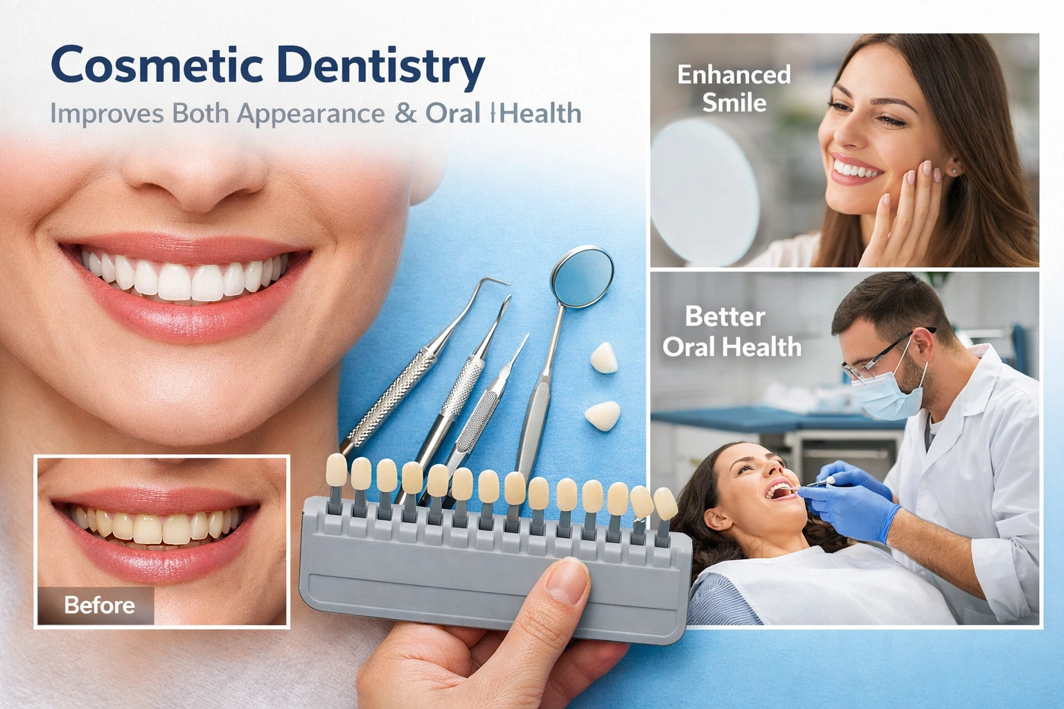 Cosmetic dentistry smile transformation journey